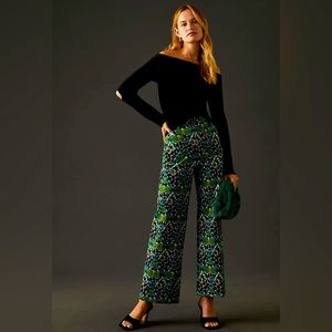 Anthropologie Maeve The Colette Wide-Leg Ponte Pants - 31